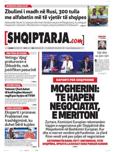 Shqiptarja.com 2018-04-18