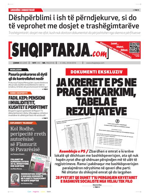 Shqiptarja.com 2018-04-29