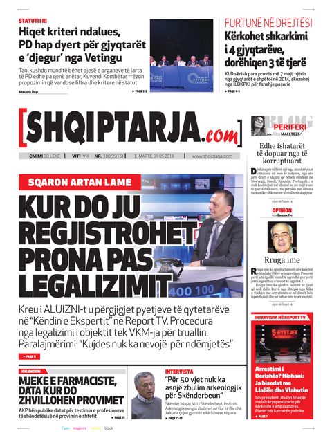 Shqiptarja.com 2018-05-01