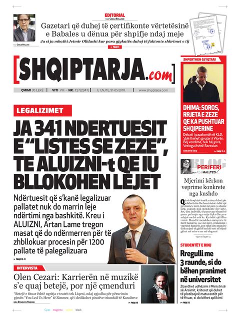 Shqiptarja.com 2018-05-31