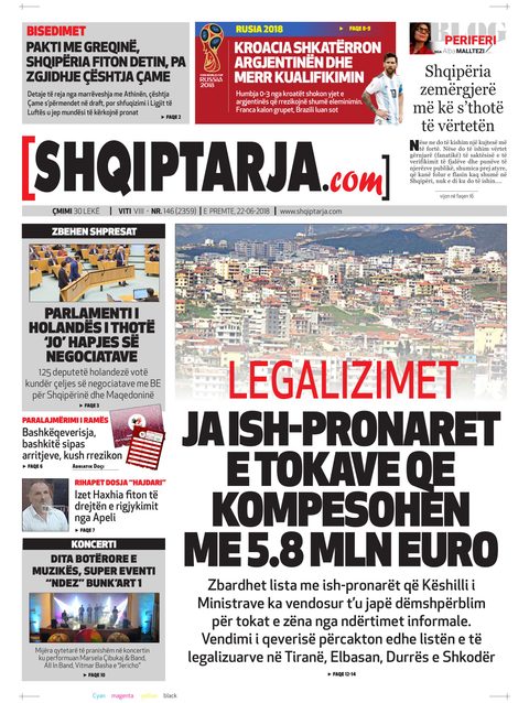 Shqiptarja.com 2018-06-22
