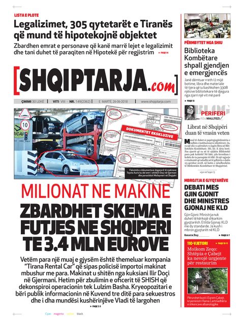 Shqiptarja.com 2018-06-26