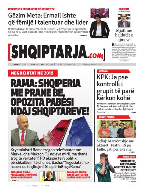 Shqiptarja.com 2018-06-28