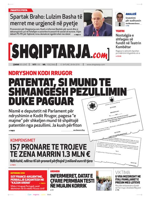 Shqiptarja.com 2018-06-30