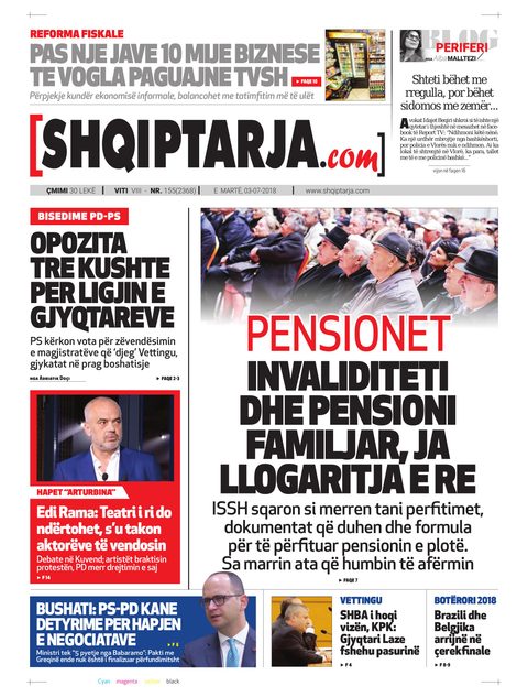 Shqiptarja.com 2018-07-03