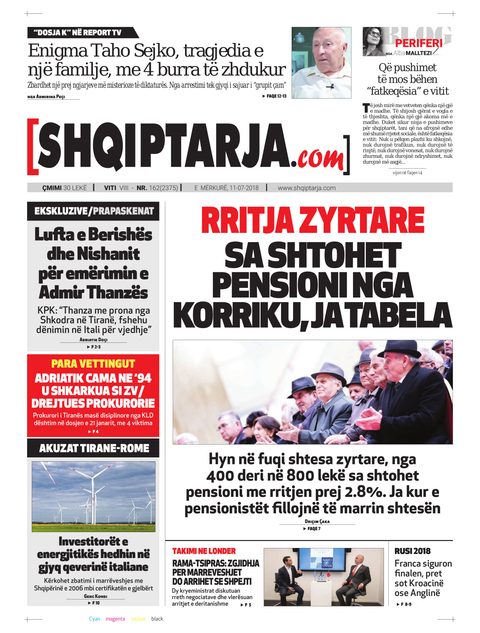 Shqiptarja.com 2018-07-11