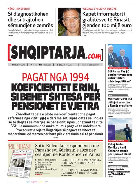 Shqiptarja.com 2019-06-16