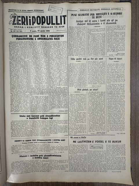Zëri i Popullit 1990-08-23