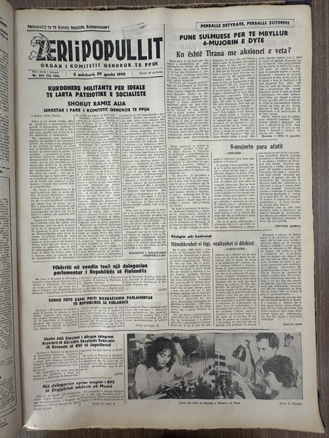 Zëri i Popullit 1990-08-29