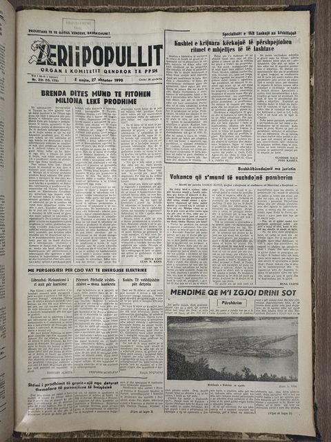 Zëri i Popullit 1990-09-27