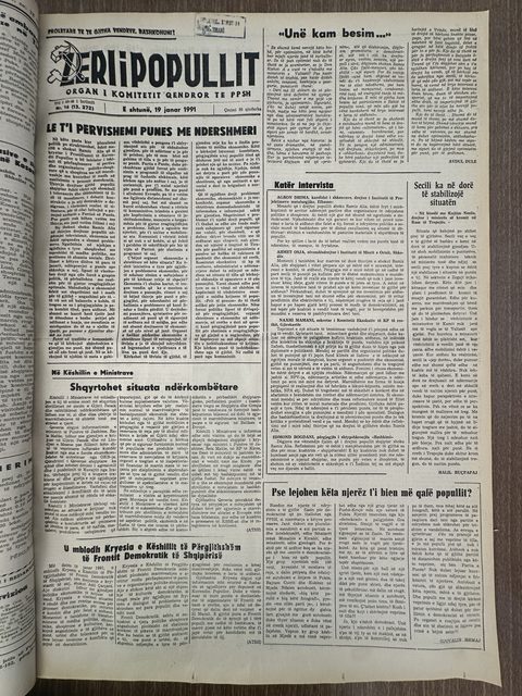 Zëri i Popullit 1991-01-19