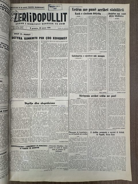 Zëri i Popullit 1991-01-25