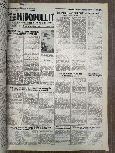 Zëri i Popullit 1991-01-29