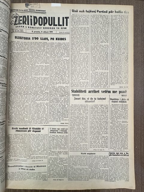 Zëri i Popullit 1991-02-08