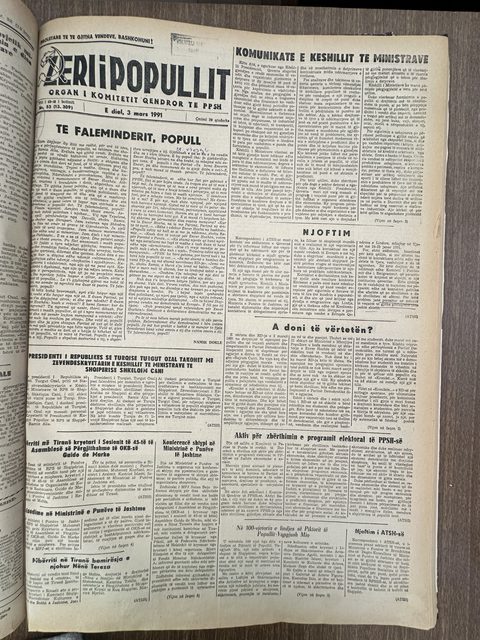 Zëri i Popullit 1991-03-03