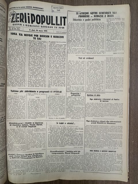Zëri i Popullit 1991-03-10