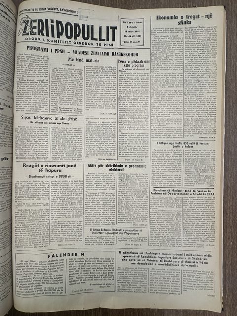 Zëri i Popullit 1991-03-16