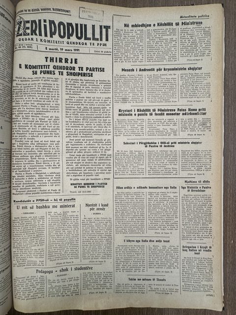 Zëri i Popullit 1991-03-19