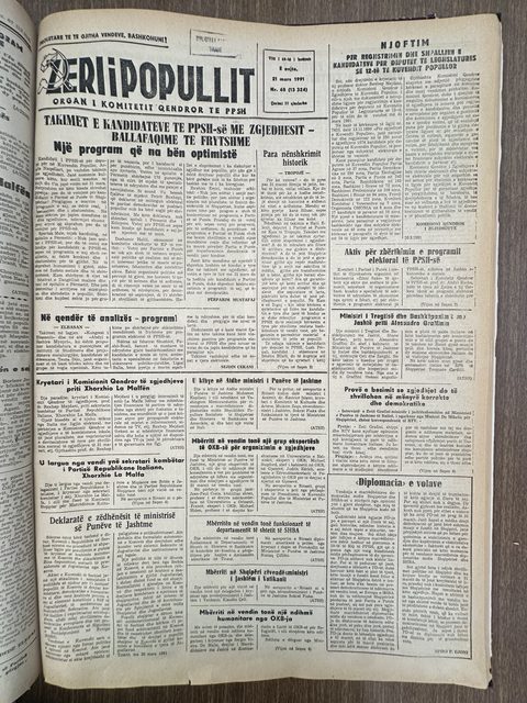 Zëri i Popullit 1991-03-21