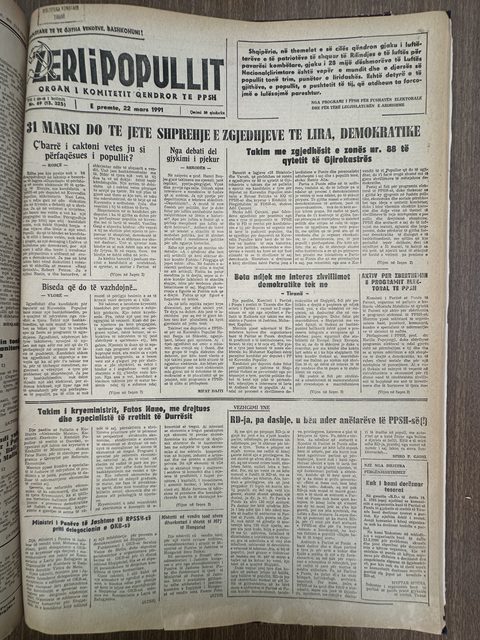 Zëri i Popullit 1991-03-22