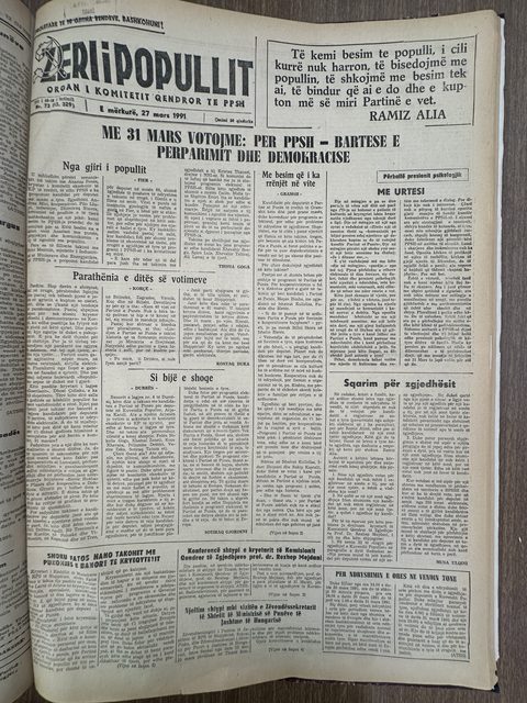 Zëri i Popullit 1991-03-27