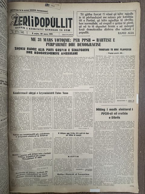 Zëri i Popullit 1991-03-28