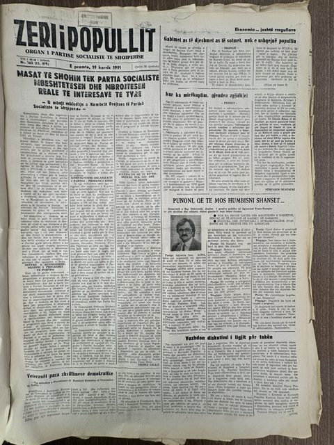 Zëri i Popullit 1991-07-19