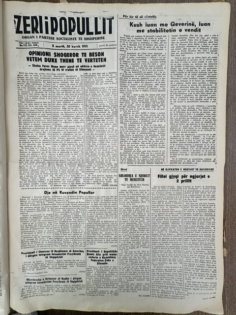 Zëri i Popullit 1991-07-30