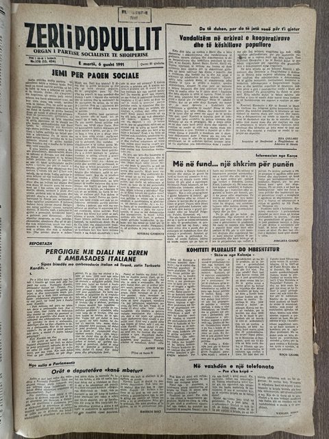 Zëri i Popullit 1991-08-06