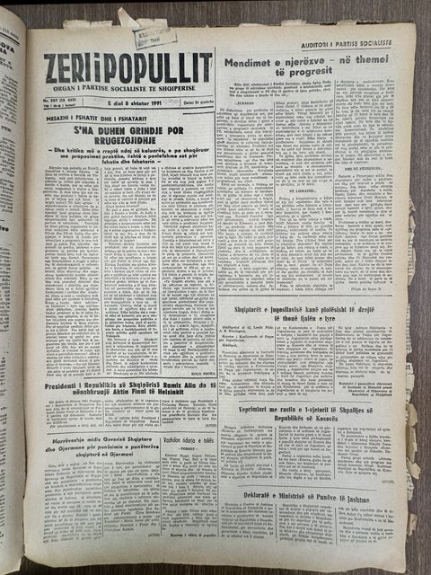Zëri i Popullit 1991-09-08