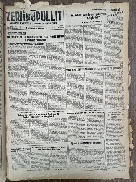 Zëri i Popullit 1991-09-11