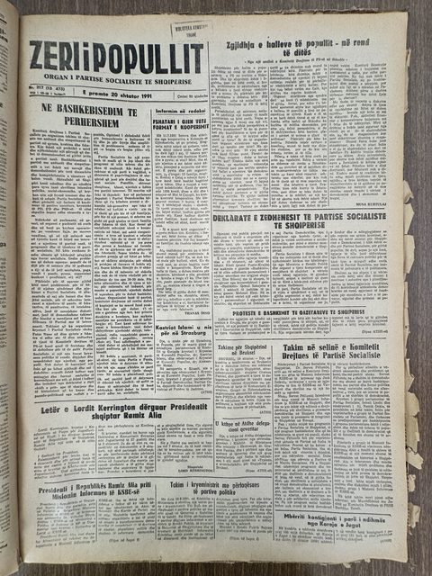 Zëri i Popullit 1991-09-20