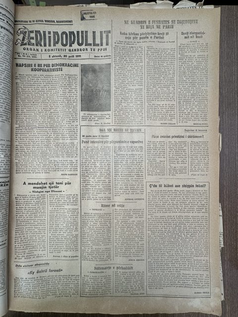Zëri i Popullit 1991-04-20