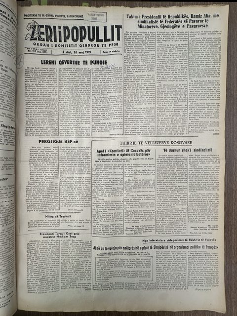 Zëri i Popullit 1991-05-26