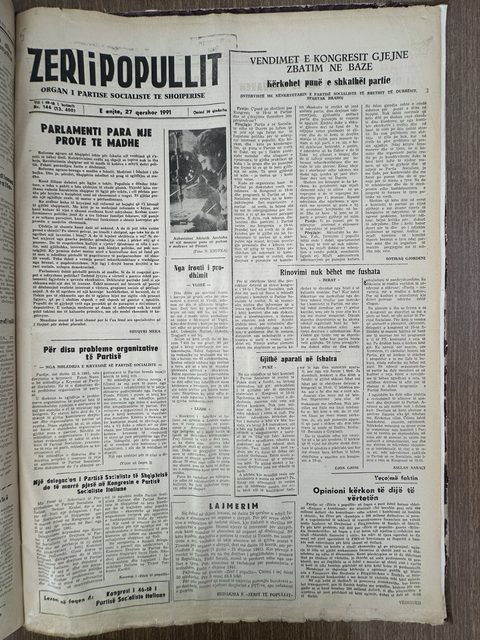 Zëri i Popullit 1991-06-27