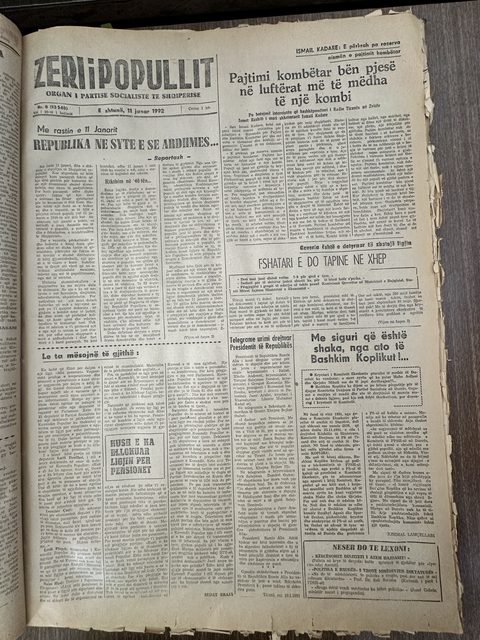 Zëri i Popullit 1992-01-11