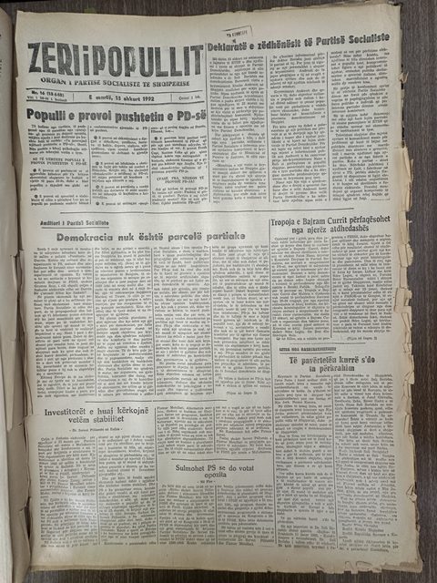 Zëri i Popullit 1992-02-18