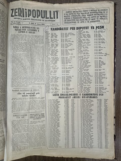Zëri i Popullit 1992-03-08