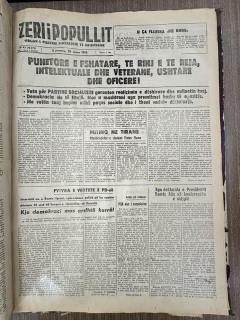 Zëri i Popullit 1992-03-20