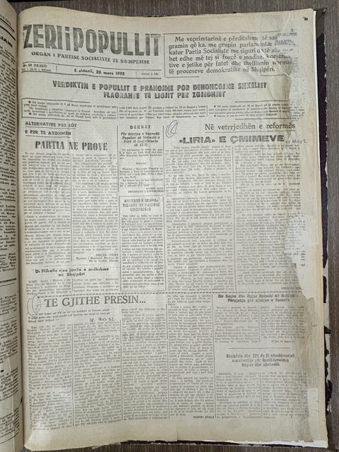 Zëri i Popullit 1992-03-28