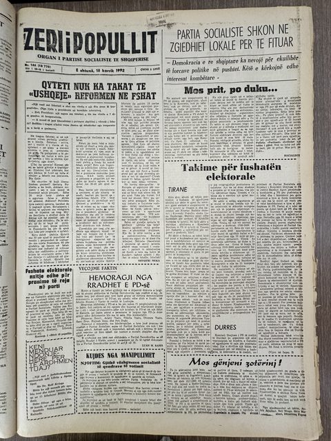 Zëri i Popullit 1992-07-18