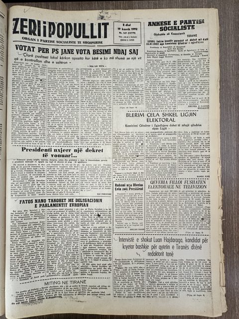 Zëri i Popullit 1992-07-19