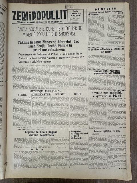 Zëri i Popullit 1992-07-23