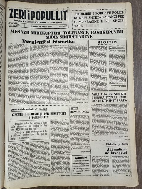 Zëri i Popullit 1992-07-28