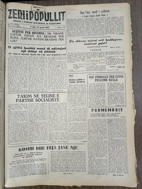 Zëri i Popullit 1992-08-23