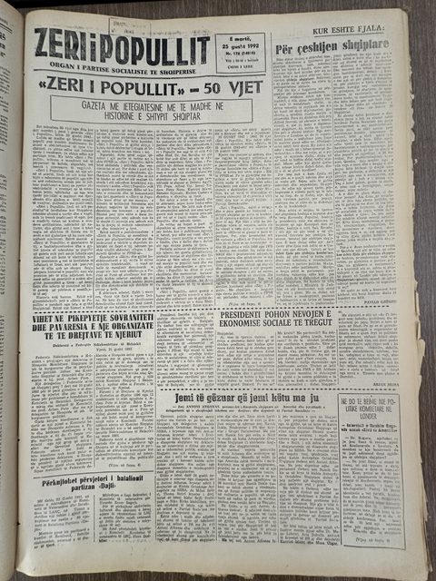 Zëri i Popullit 1992-08-25