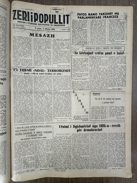 Zëri i Popullit 1992-09-03