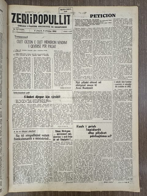Zëri i Popullit 1992-09-05