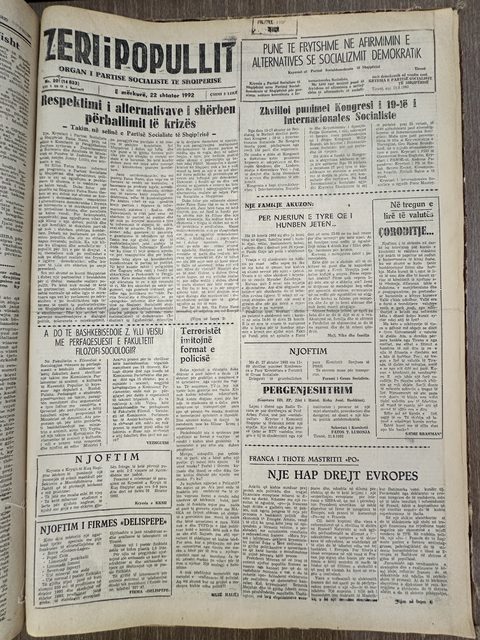 Zëri i Popullit 1992-09-22