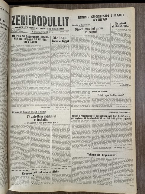Zëri i Popullit 1992-04-24